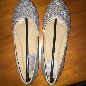 Sparkly Glittery Dress Flat Shoes